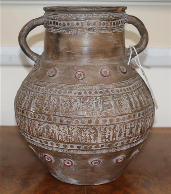 A copy of an ancient Egyptian vase